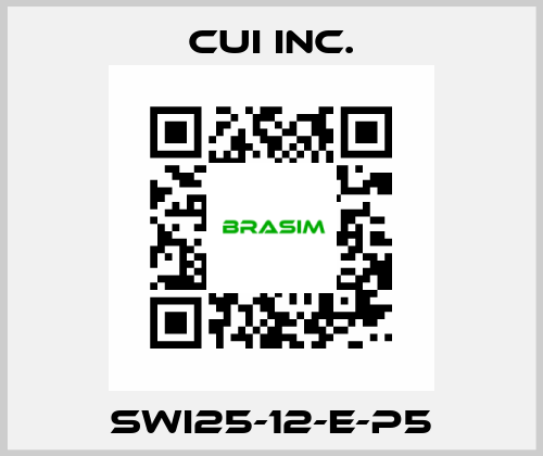 SWI25-12-E-P5 CUI Inc.