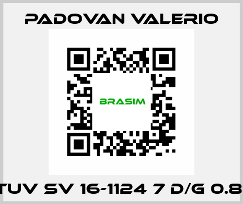 TUV SV 16-1124 7 D/G 0.81 PADOVAN VALERIO