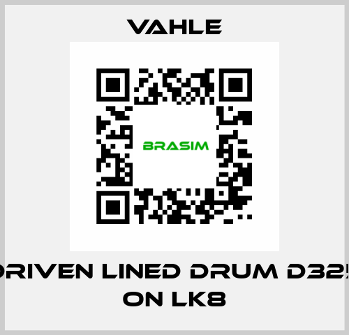 Driven lined drum d325 on LK8 Vahle