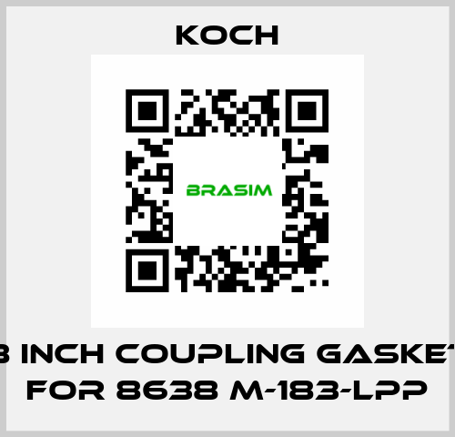 8 INCH Coupling Gasket for 8638 M-183-LPP KOCH