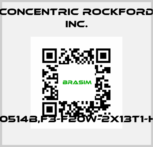 21061510514B,f3-F20W-2X13T1-H12D10R Concentric Rockford Inc.