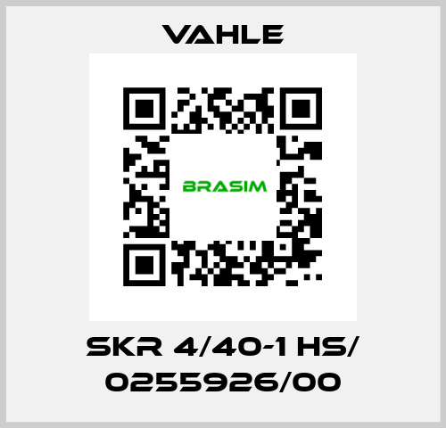 SKR 4/40-1 HS/ 0255926/00 Vahle