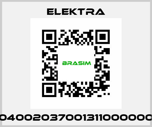 04002037001311000000 ELEKTRA