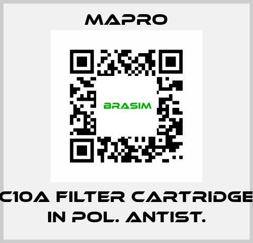 C10A filter cartridge in pol. Antist. Mapro