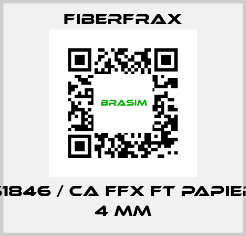 51846 / CA FFX FT PAPIER 4 MM Fiberfrax