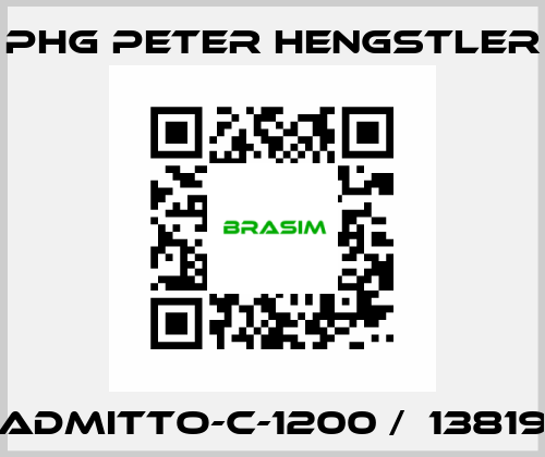 ADMITTO-C-1200 /  13819 phg Peter Hengstler