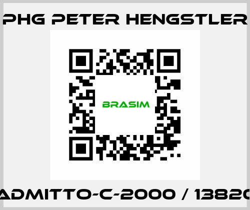 ADMITTO-C-2000 / 13820 phg Peter Hengstler