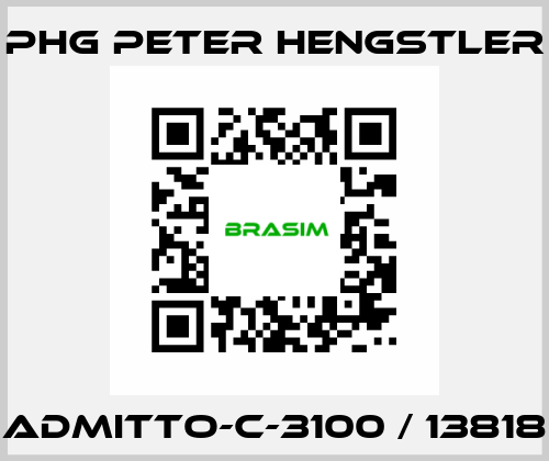 ADMITTO-C-3100 / 13818 phg Peter Hengstler