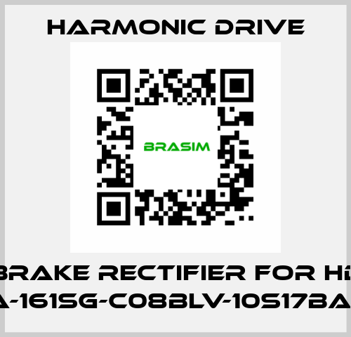 brake rectifier for HD SHA-20A-161SG-C08BLV-10S17bA-SP6575 Harmonic Drive