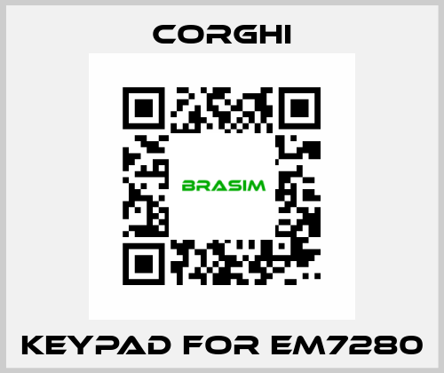 keypad for em7280 Corghi