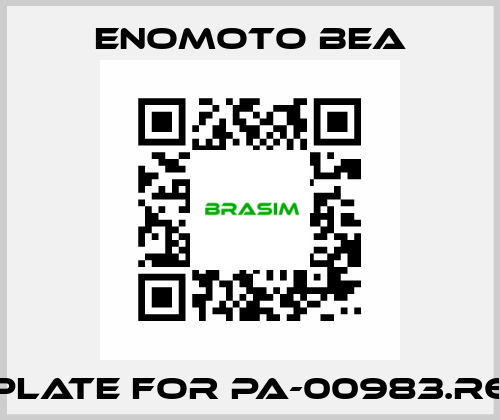 Plate for PA-00983.R6 Enomoto BeA