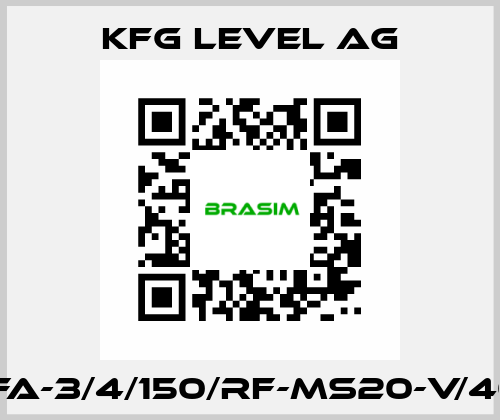 BNA-FA-3/4/150/RF-MS20-V/40/2.0- KFG Level AG