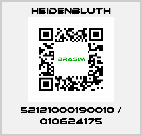 52121000190010 / 010624175 Heidenbluth