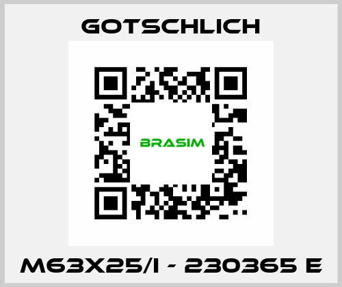 M63x25/I - 230365 e Gotschlich