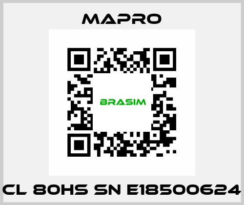 CL 80HS SN E18500624 Mapro