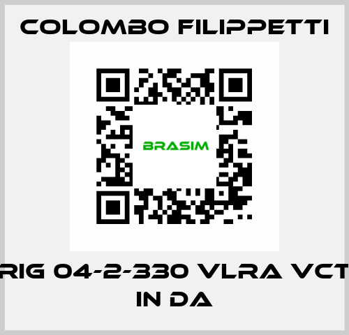 RIG 04-2-330 VLRA VCT IN DA Colombo Filippetti