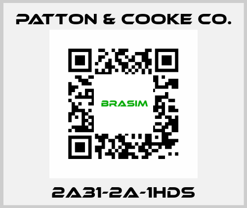 2A31-2A-1HDS Patton & Cooke Co.