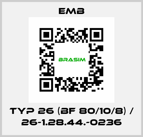 Typ 26 (BF 80/10/8) / 26-1.28.44.-0236 Emb