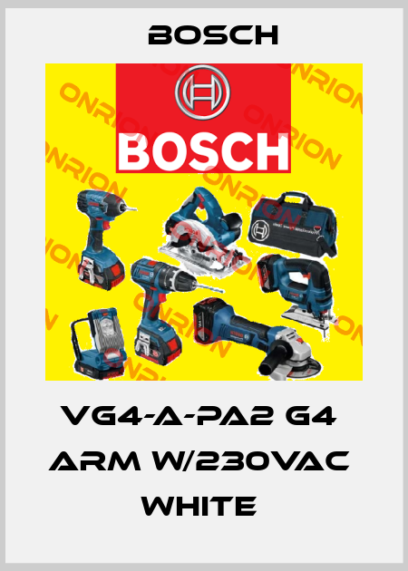 VG4-A-PA2 G4  ARM W/230VAC  WHITE  Bosch