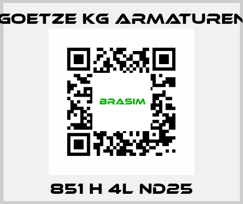 851 H 4L ND25 Goetze KG Armaturen