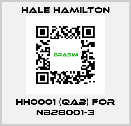 HH0001 (QA2) for NB28001-3 HALE HAMILTON