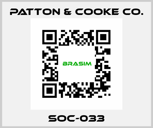 SOC-033 Patton & Cooke Co.