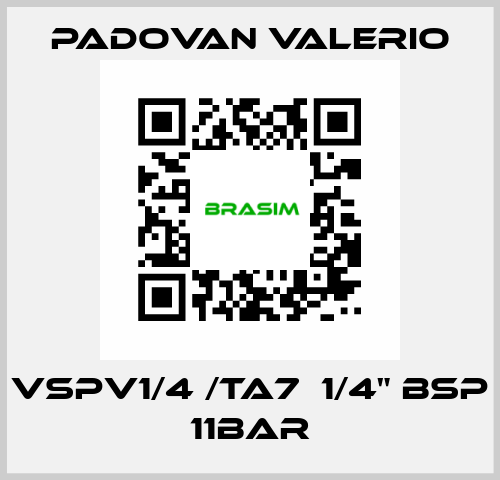 VSPV1/4 /TA7  1/4" BSP 11bar PADOVAN VALERIO