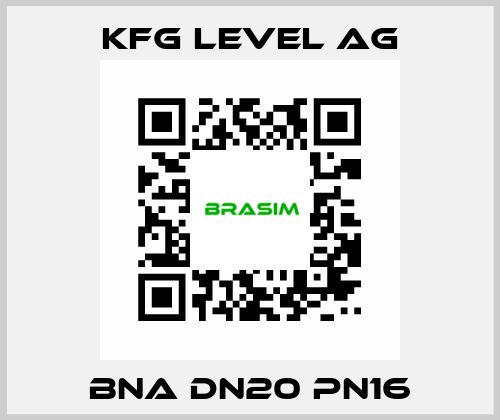 BNA DN20 PN16 KFG Level AG