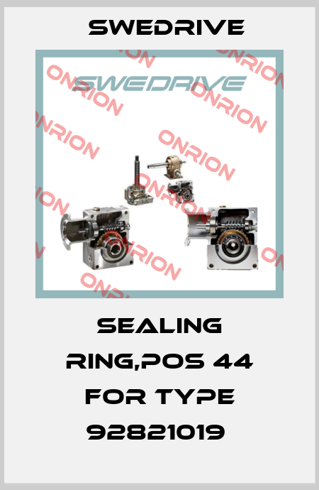 Sealing ring,pos 44 for type 92821019  Swedrive