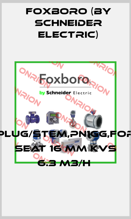 PLUG/STEM,PN1GG,FOR SEAT 16 MM KVS 6.3 M3/H  Foxboro (by Schneider Electric)