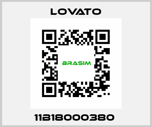 11B18000380  Lovato