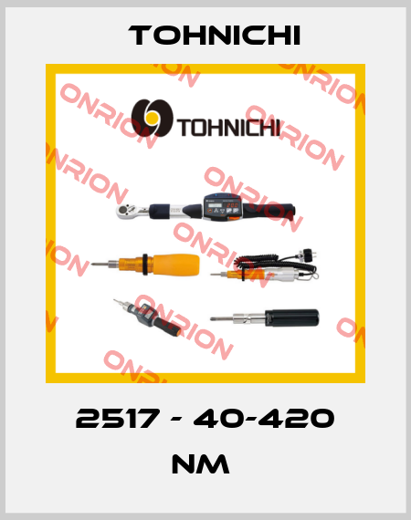 2517 - 40-420 Nm  Tohnichi