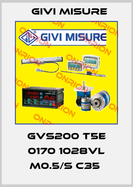 GVS200 T5E 0170 1028VL M0.5/S C35  Givi Misure