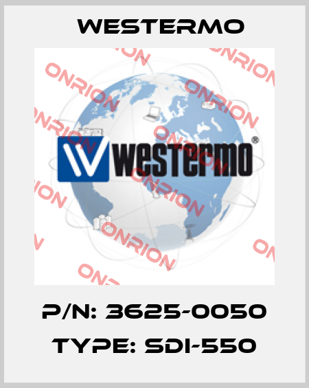 P/N: 3625-0050 Type: SDI-550 Westermo