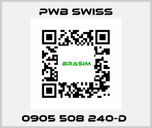 0905 508 240-D  PWB Swiss