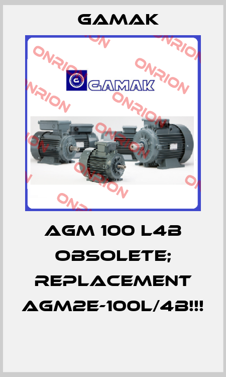 AGM 100 L4B OBSOLETE; REPLACEMENT AGM2E-100L/4b!!!  Gamak