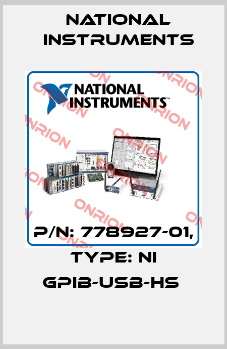 P/N: 778927-01, Type: NI GPIB-USB-HS  National Instruments