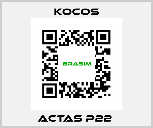 ACTAS P22  KoCoS