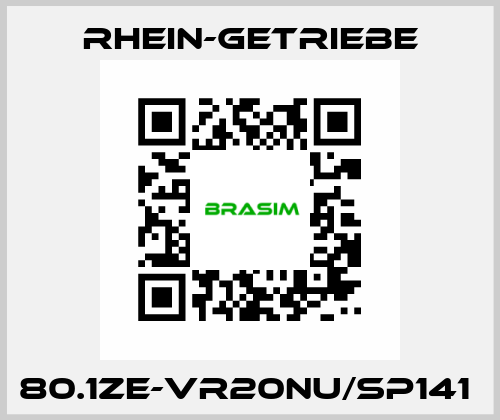 80.1ZE-VR20NU/SP141  Rhein-Getriebe