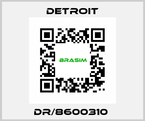 DR/8600310  Detroit