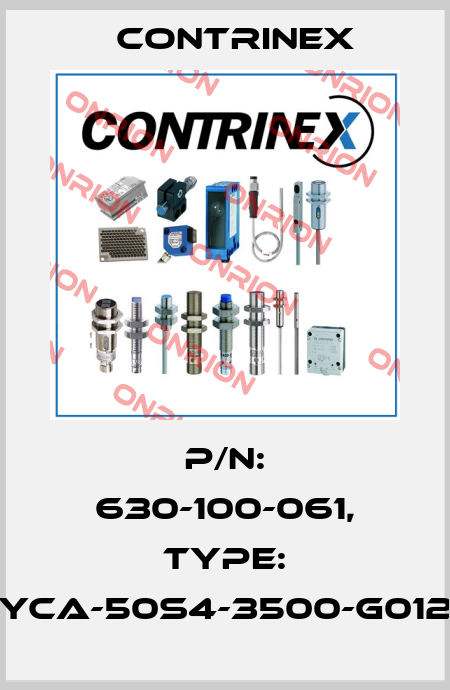 p/n: 630-100-061, Type: YCA-50S4-3500-G012 Contrinex