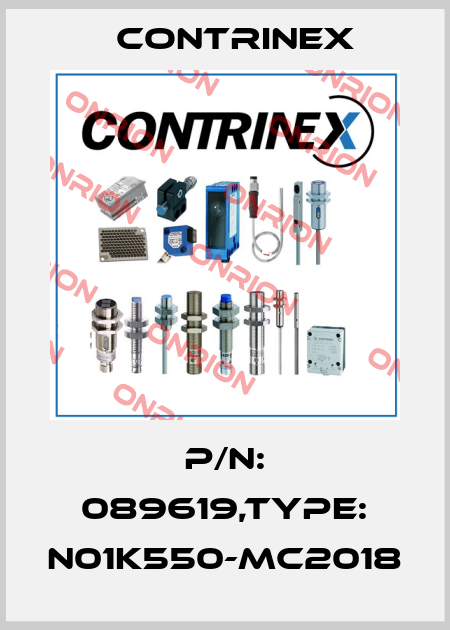 P/N: 089619,Type: N01K550-MC2018 Contrinex