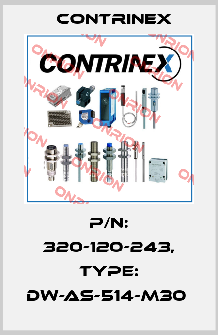 P/N: 320-120-243, Type: DW-AS-514-M30  Contrinex
