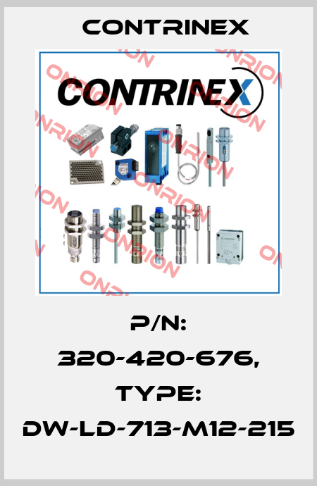 p/n: 320-420-676, Type: DW-LD-713-M12-215 Contrinex