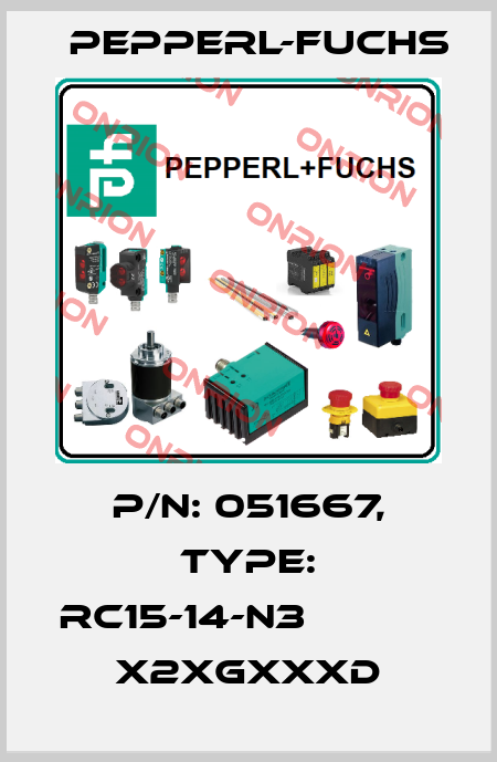 p/n: 051667, Type: RC15-14-N3            x2xGxxxD Pepperl-Fuchs