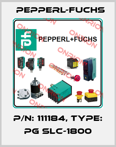 p/n: 111184, Type: PG SLC-1800 Pepperl-Fuchs