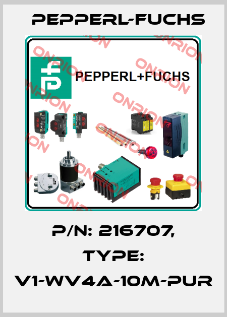 p/n: 216707, Type: V1-WV4A-10M-PUR Pepperl-Fuchs