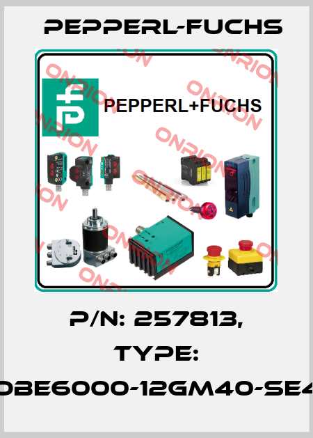 p/n: 257813, Type: OBE6000-12GM40-SE4 Pepperl-Fuchs