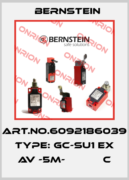 Art.No.6092186039 Type: GC-SU1 EX AV -5M-            C Bernstein