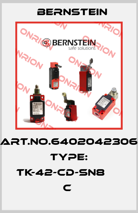 Art.No.6402042306 Type: TK-42-CD-SN8                 C  Bernstein